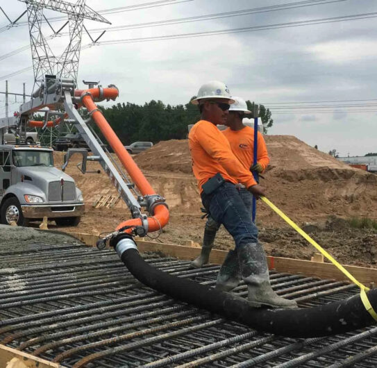 Concrete Pump Setup